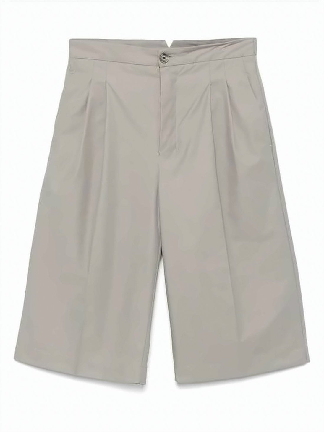 Tailored Neutrals Shorts with Pleated Design