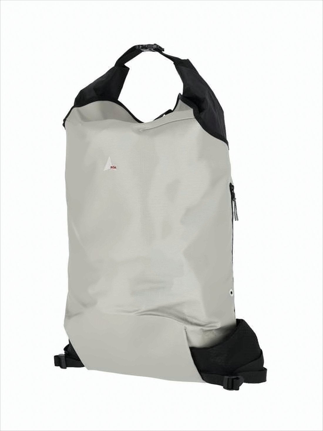 Grey Roll-Top Backpack With Functionality