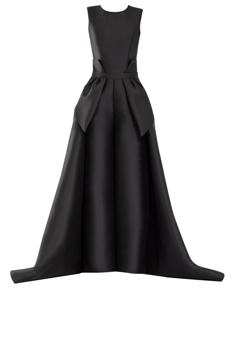Mikado Classic Jumpsuit With Detachable Overskirt