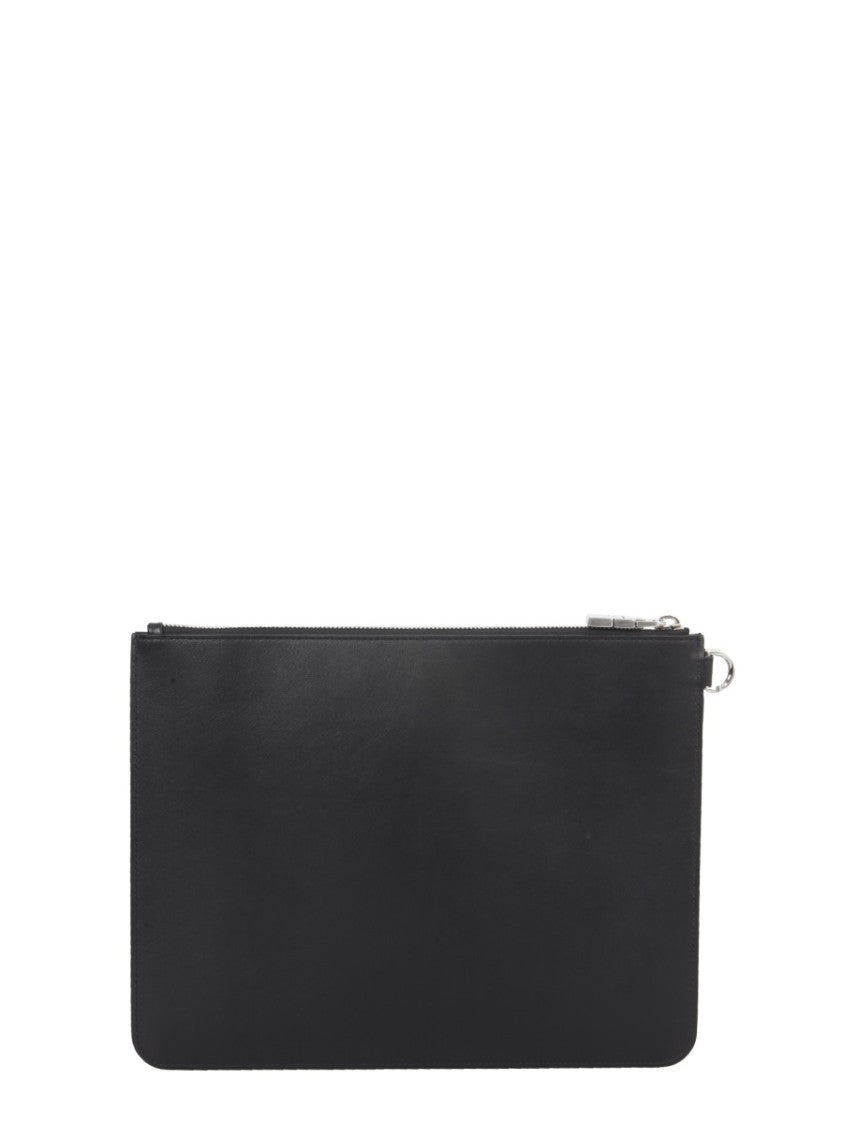 Black Calf Leather Pouch