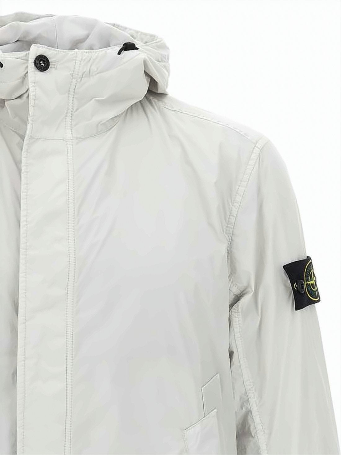 Relaxed-Fit Nylon Jacket with Adjustable Hood