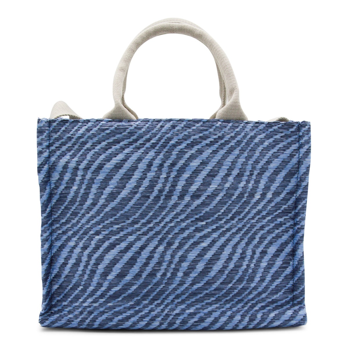 Blue Patterned Tote Bag