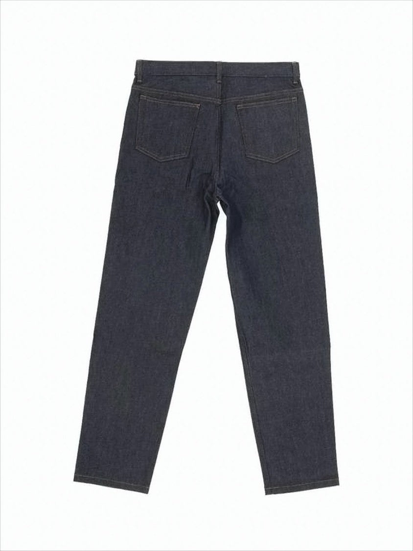 Straight-Leg Denim Trousers