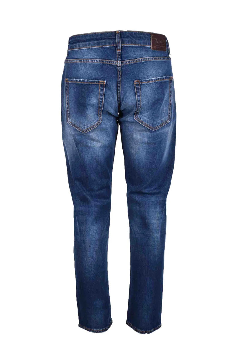 Slim Fit Denim Jeans with Classic Blue Wash