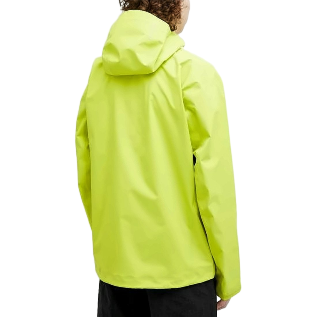 Green Nylon Jacket With Fitted Hood