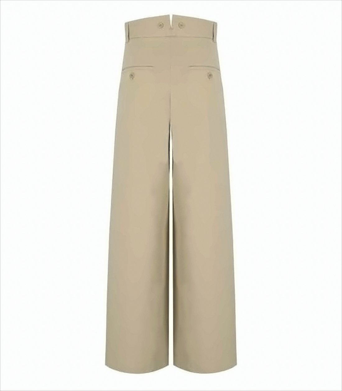 High-Waist Straight-Leg Pants with Minimalist Design