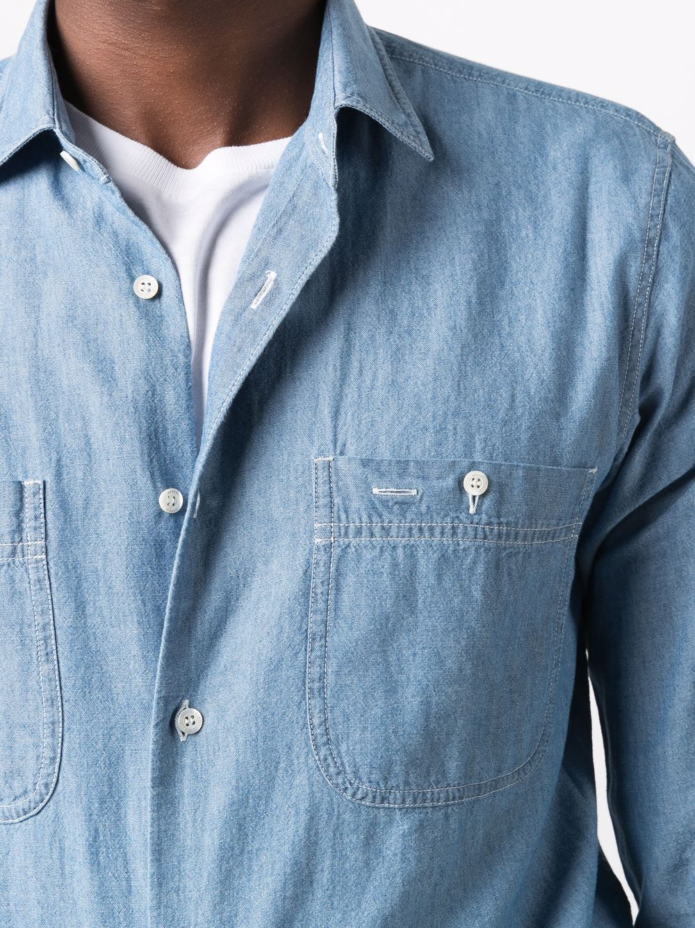 Japanese Chambray Cotton Work Shirt