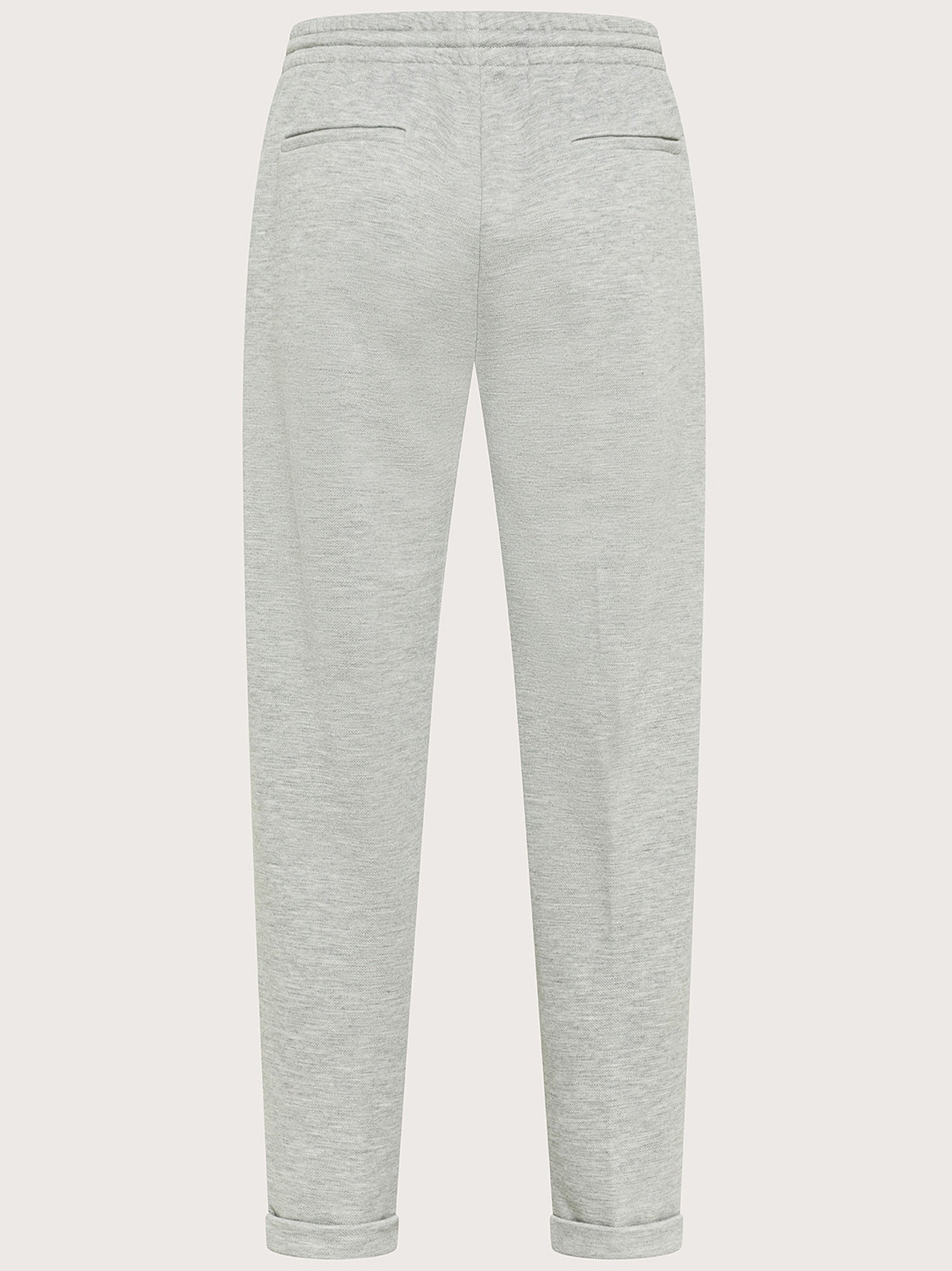 Light Grey Pantalone Relaxed Fabric Pants