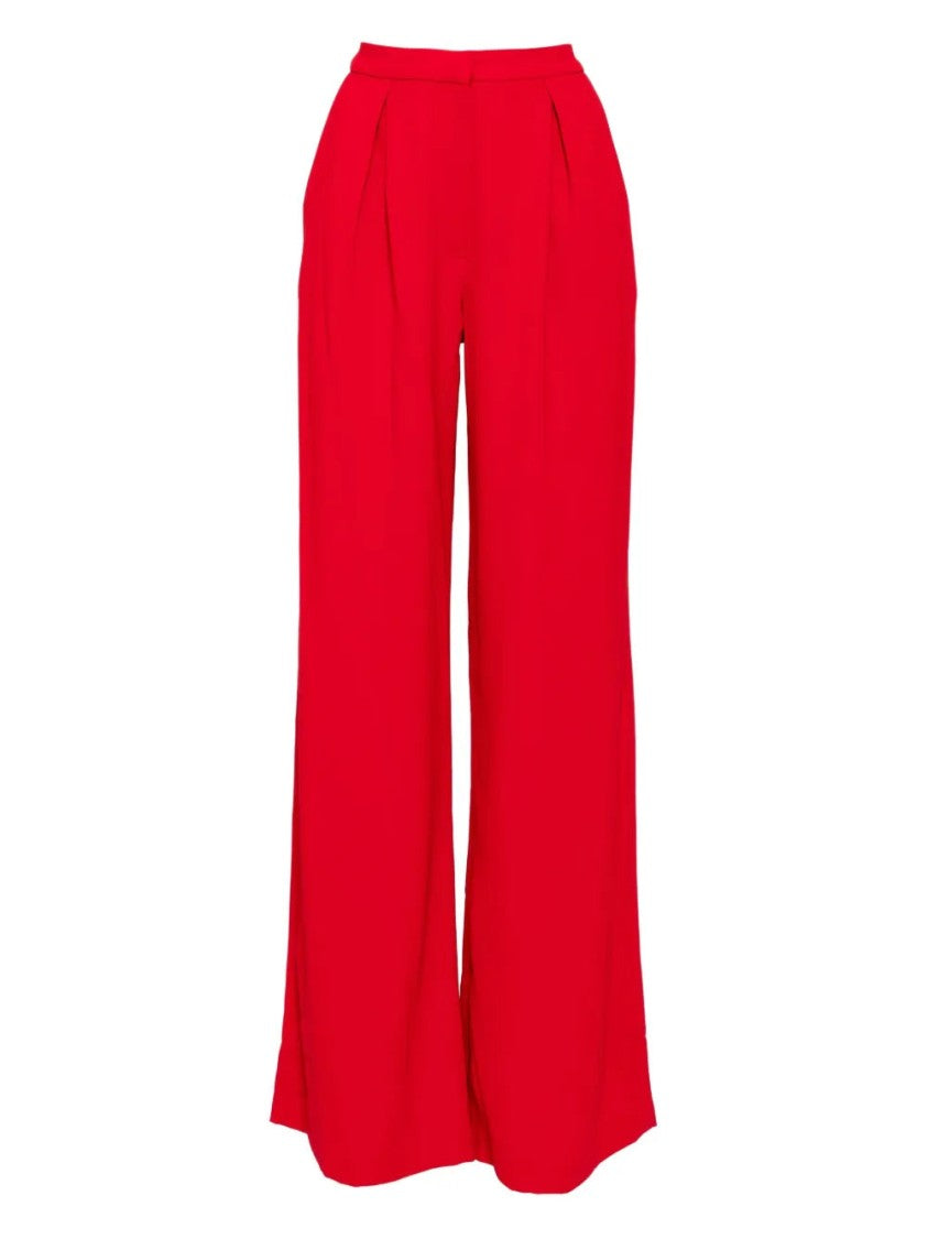 High-Waisted Straight-Cut Tailored Pants