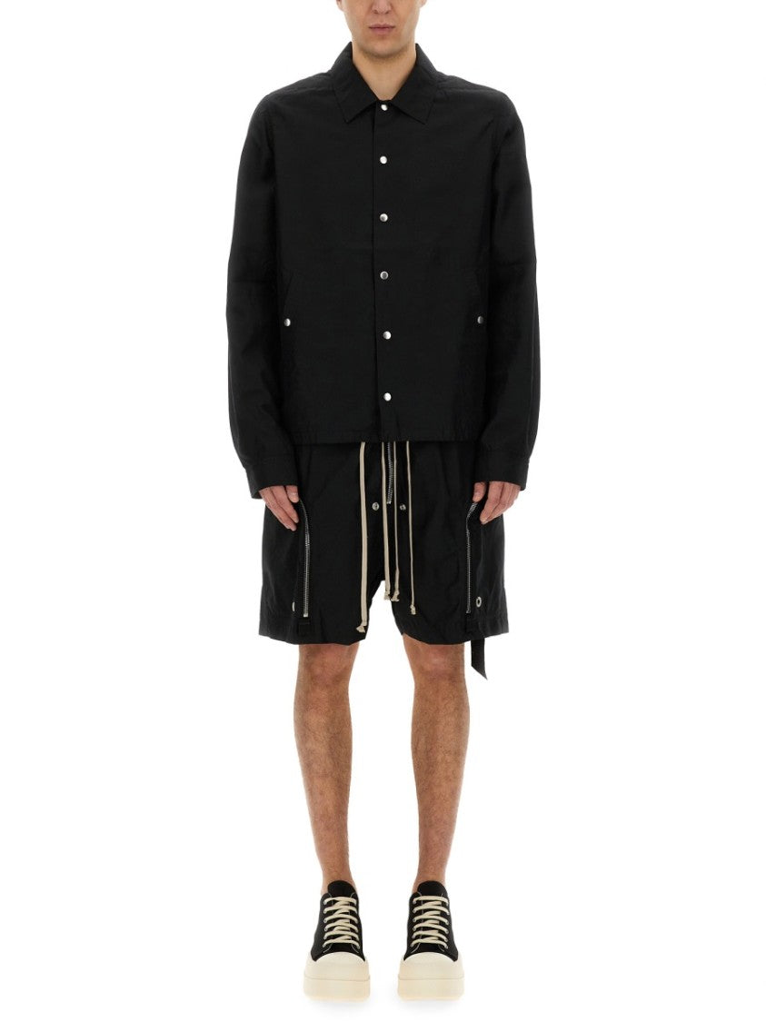 Buttoned Jacket With Design