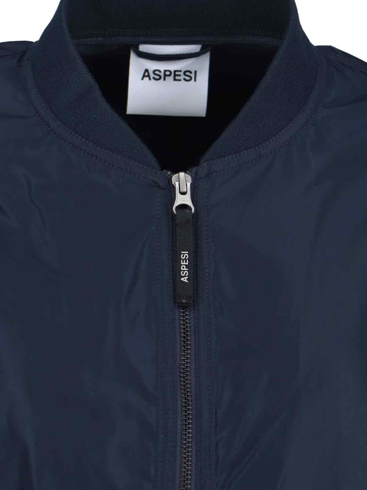 Technical Zip-Up Coat – Navy Blue