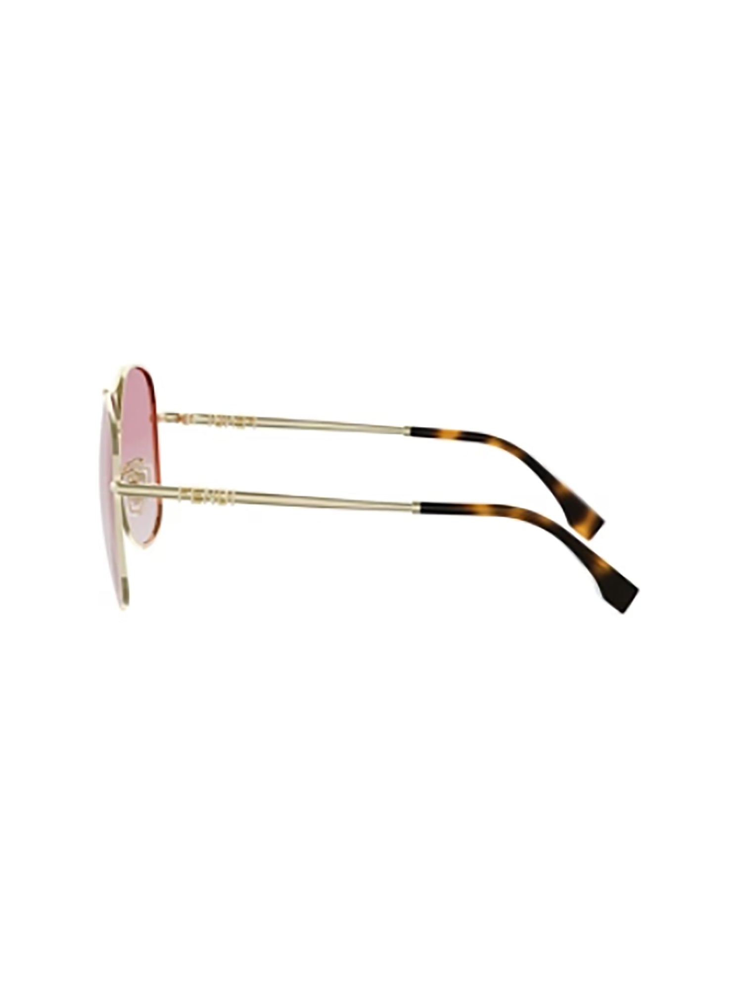 Gradient Pink-Tinted Oval Sunglasses