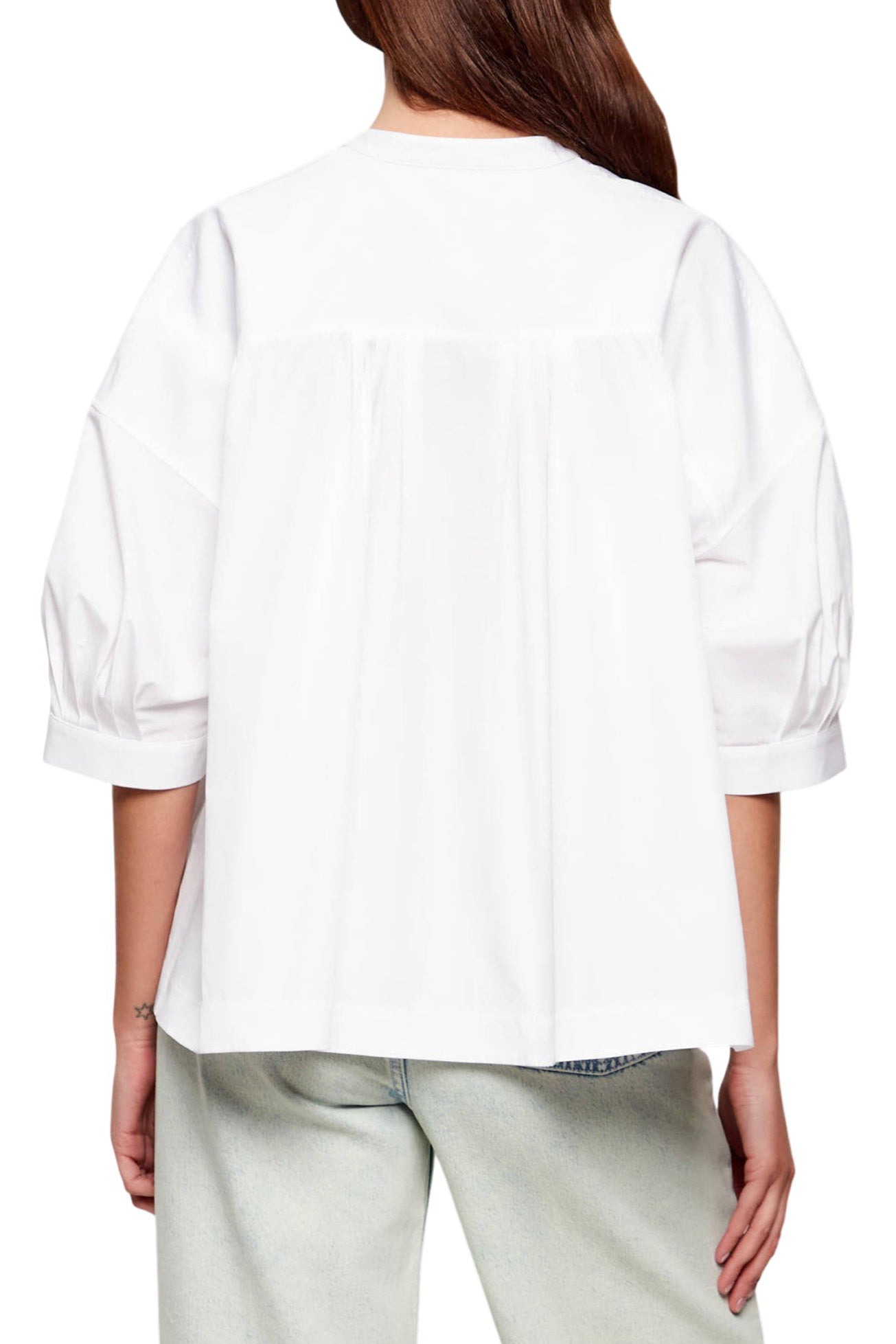 White Bollana V Neck 3/4 Shirt