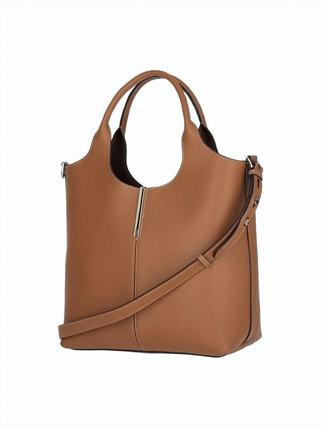 Structured Smooth Calf Leather Tote Bag