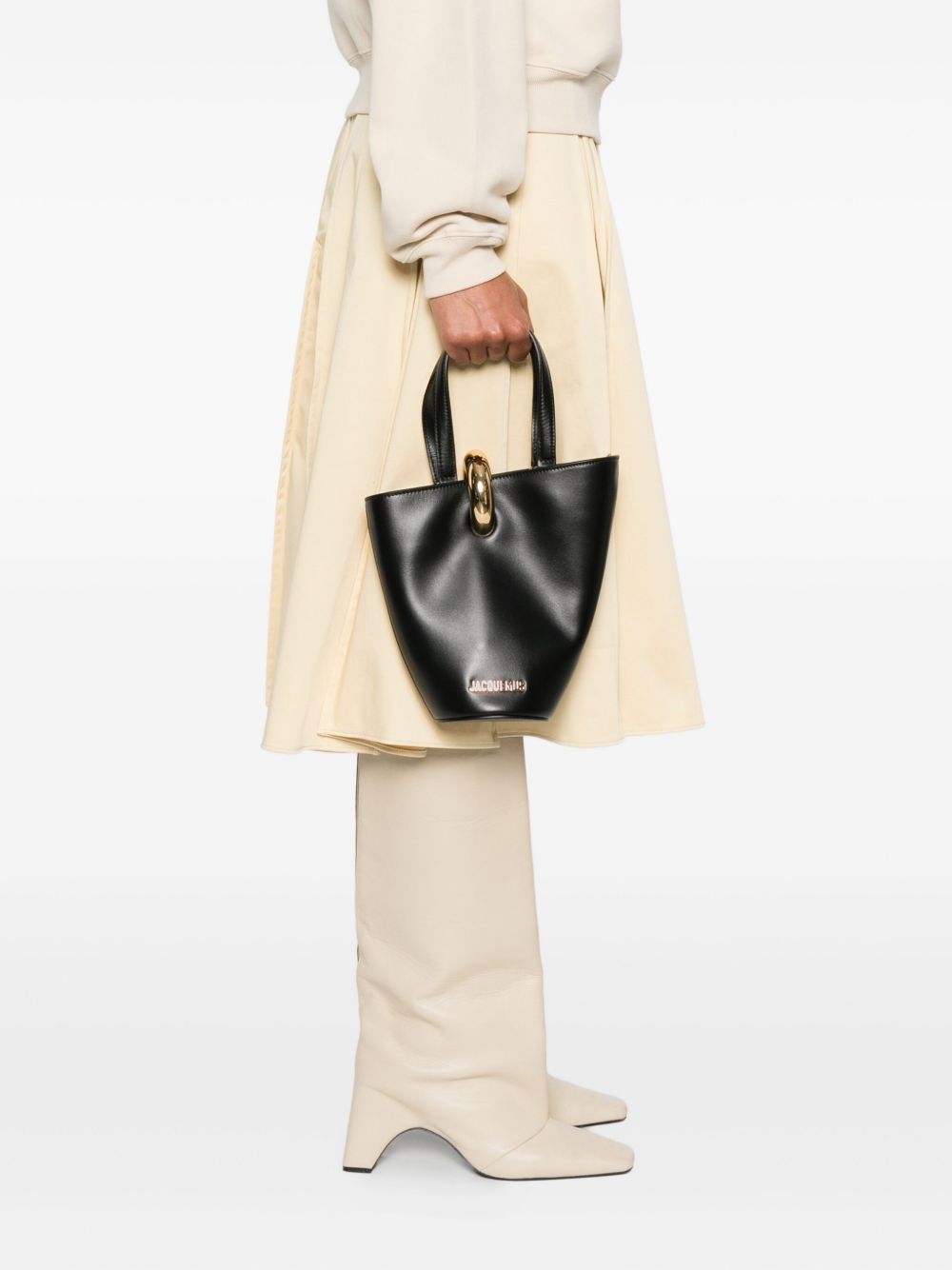 Asymmetrical Black Handbag