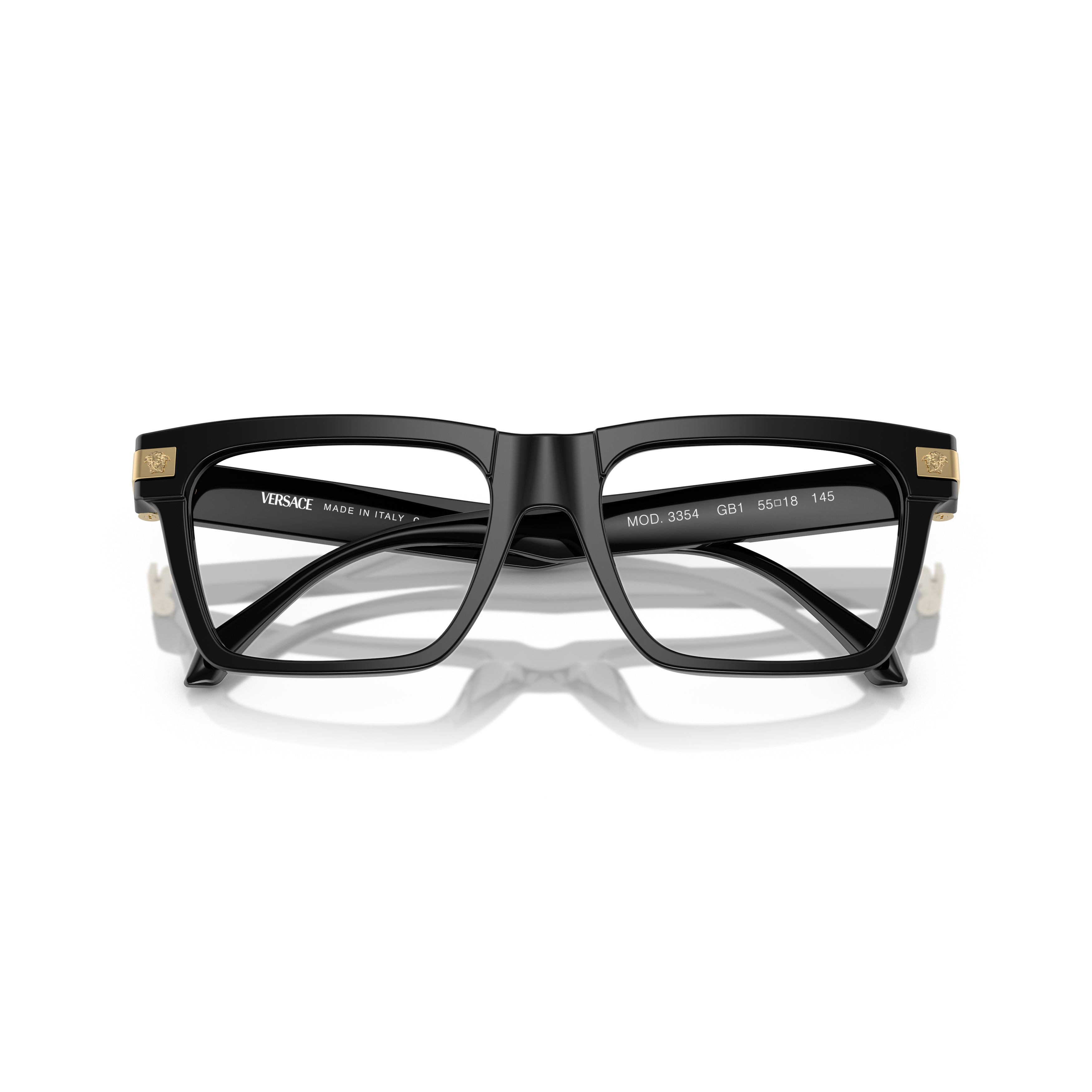 0ve3354 Rectangular Black Acetate Eyeglasses