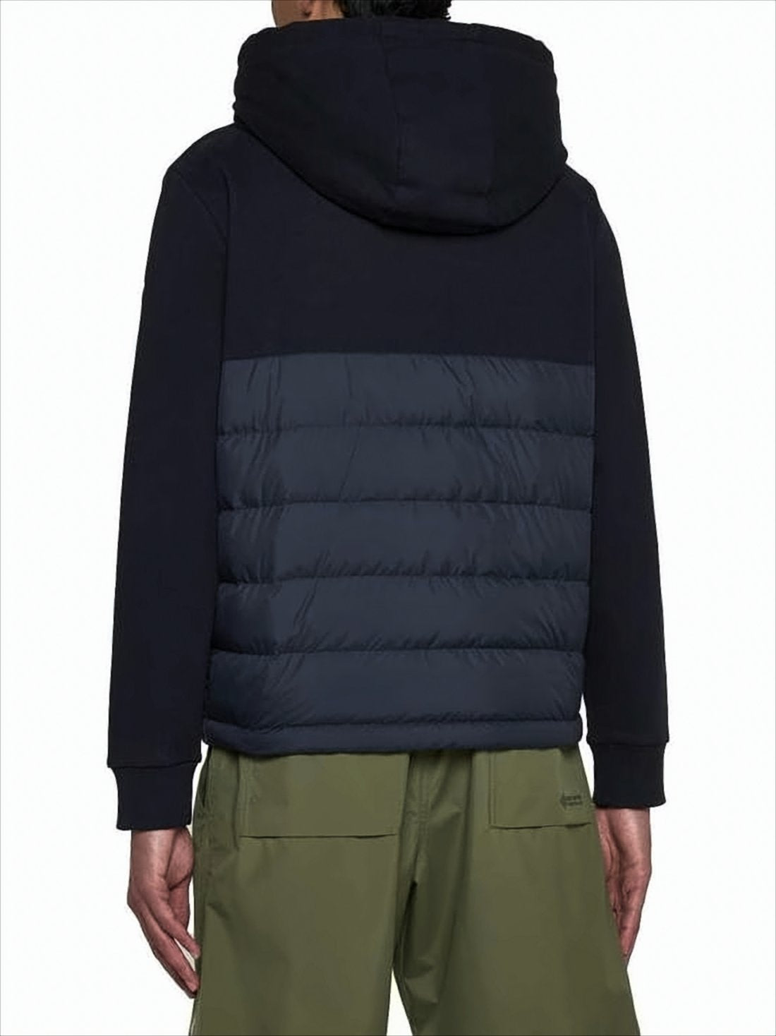 Quilted Padded Blue Jacket with Hood