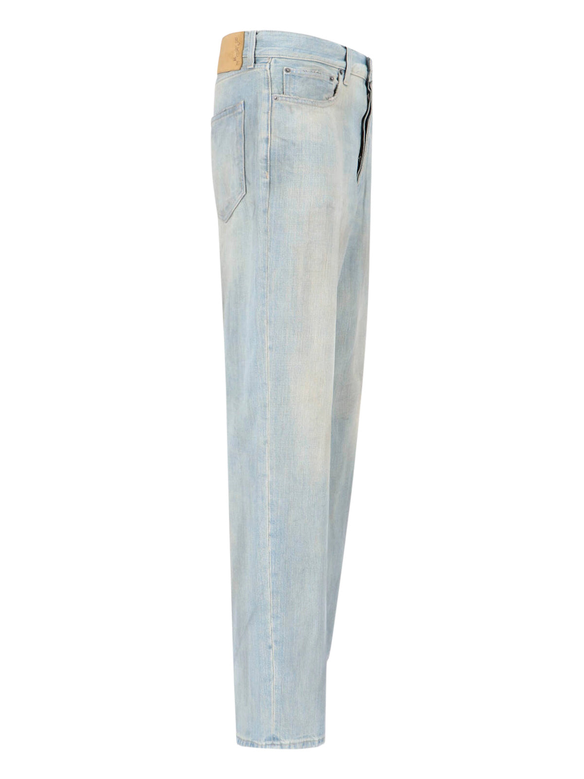 Light Blue Logan Wide-Leg Denim Jeans