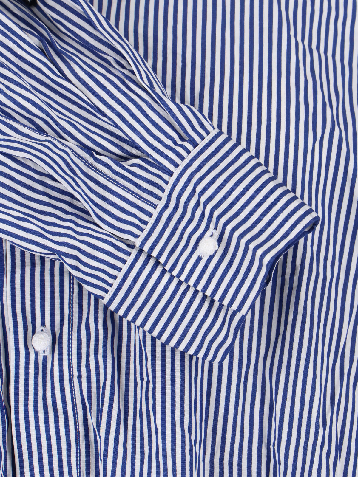 Blue Rossella Striped Cotton Shirt