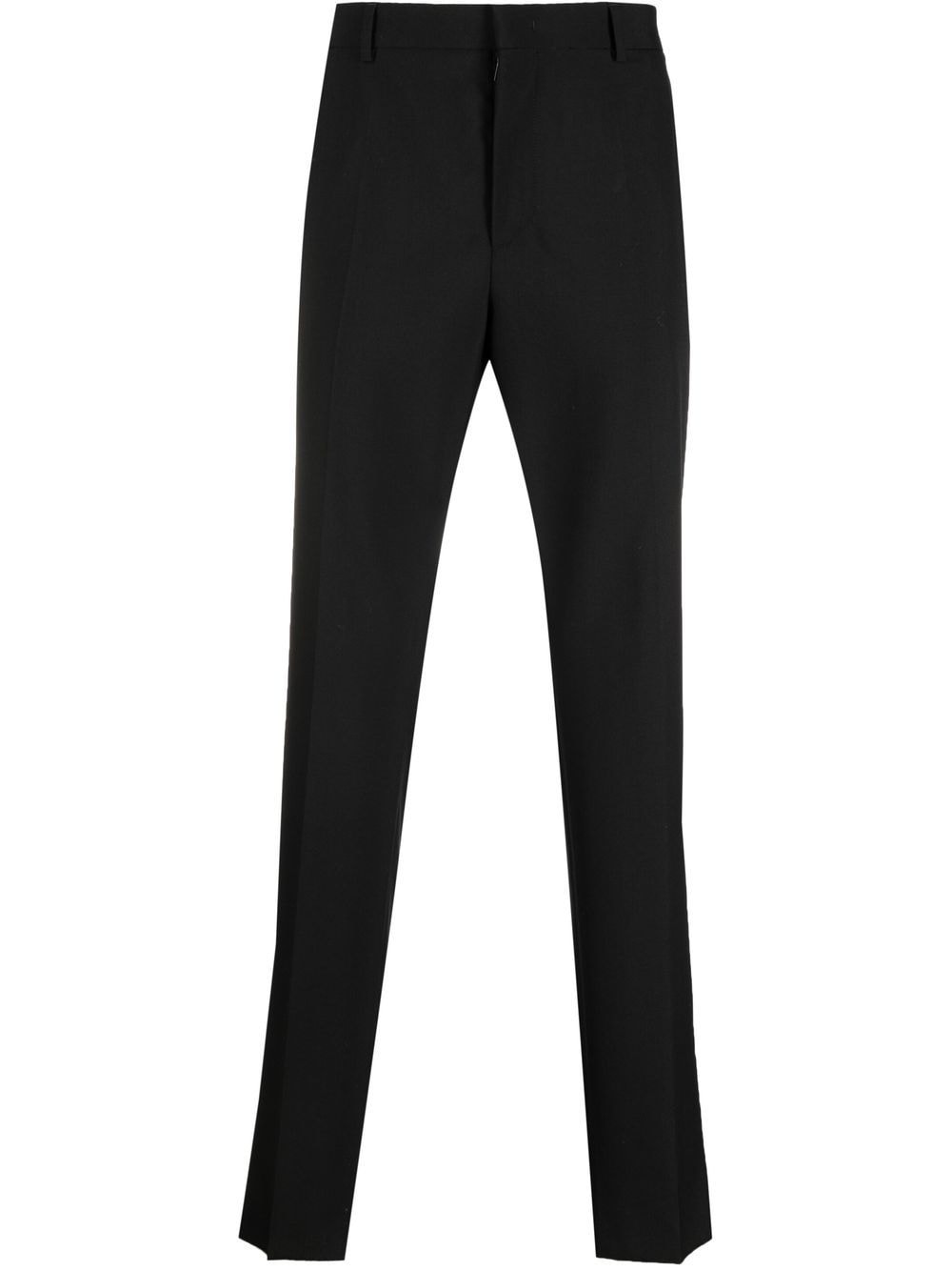 Slim-Cut Tailored Trousers in Virgin Wool