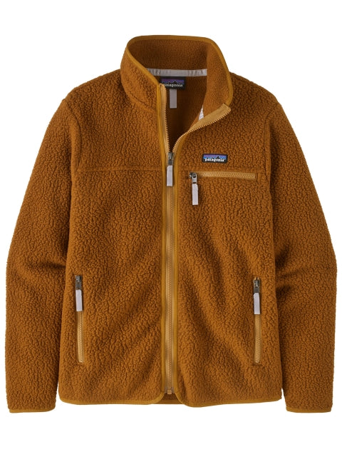 Textured Fleece Jacket With High Collar And Durable Zippers
