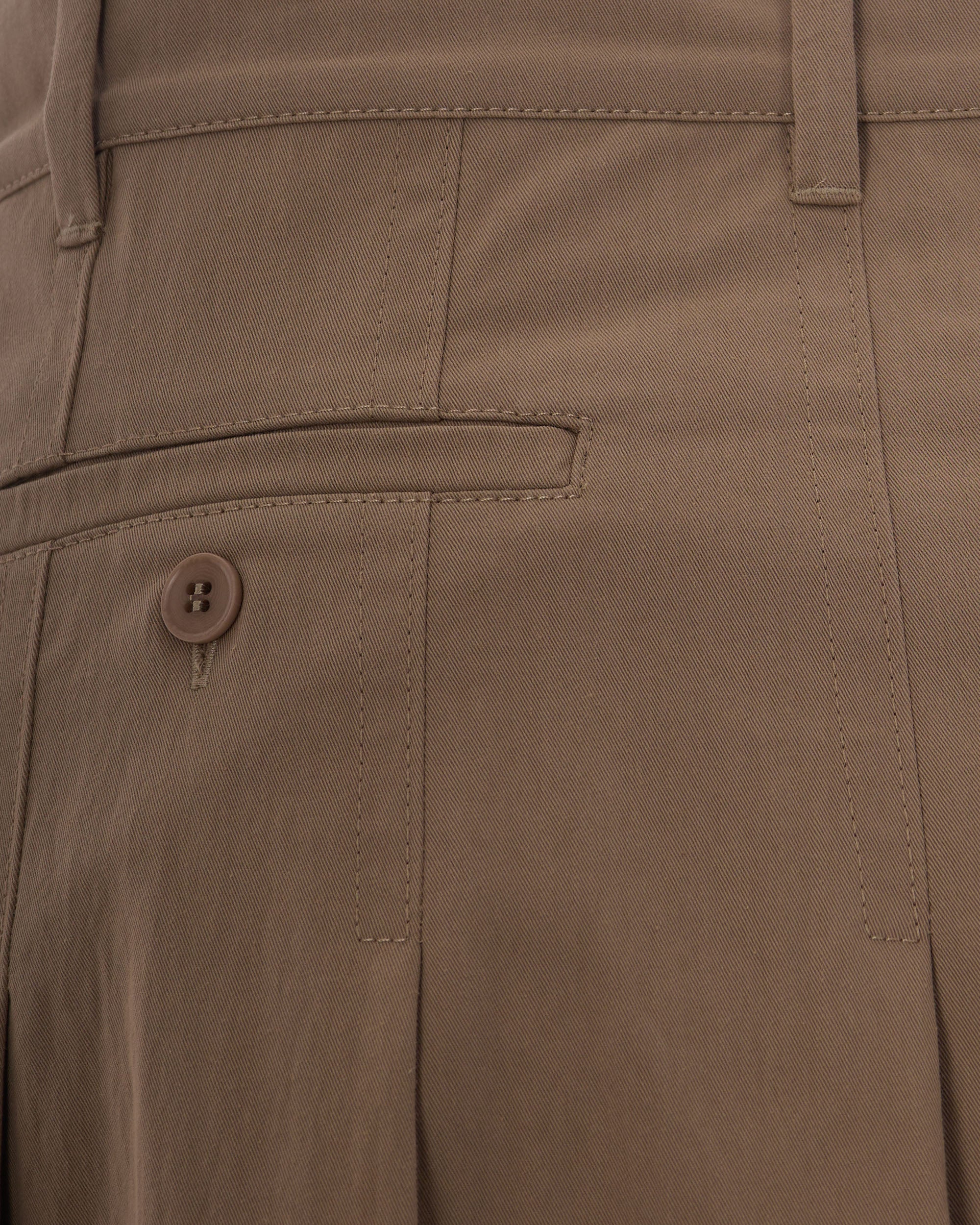 Pleated Gabardine Skirt