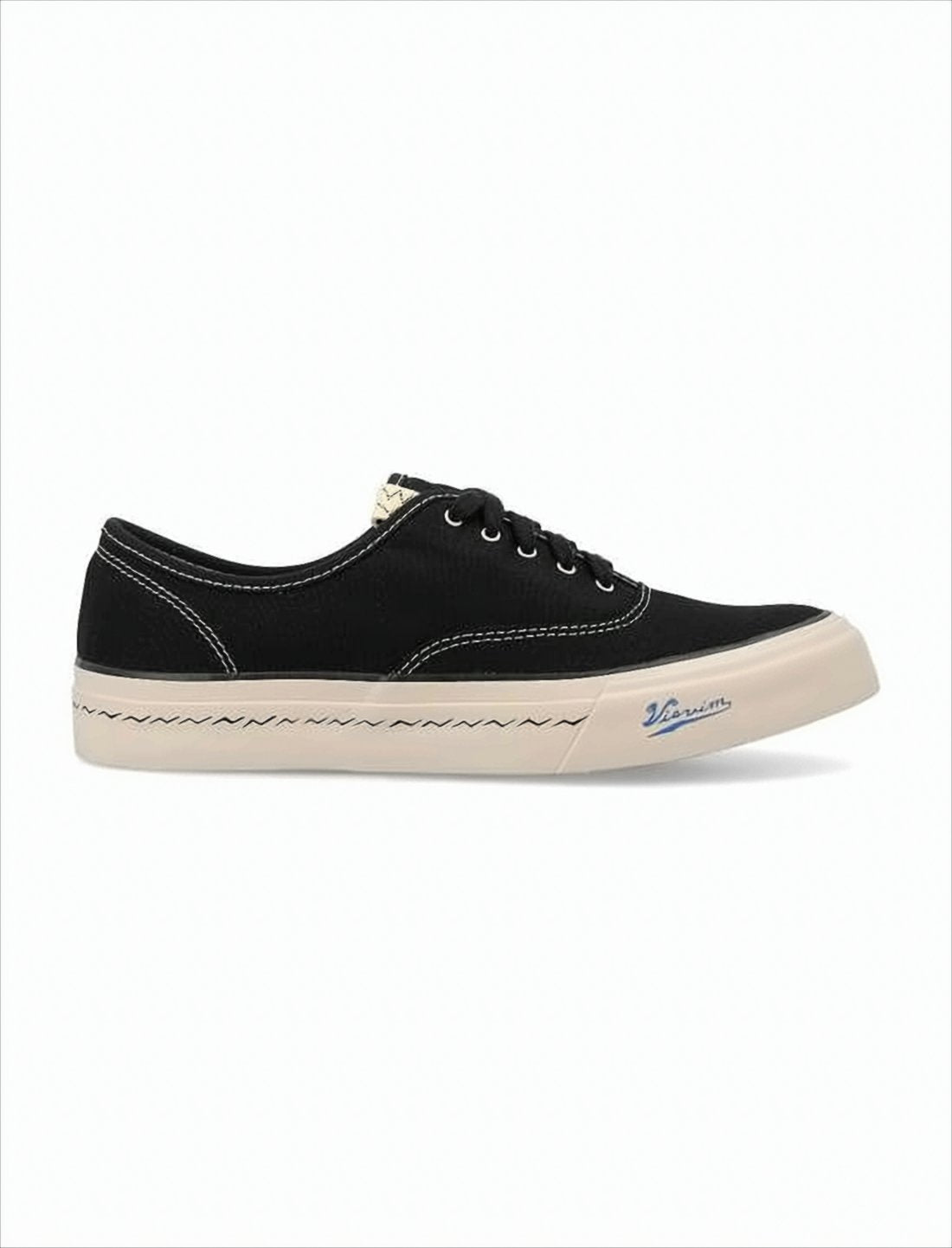 Minimalist Black Canvas Low-Top Sneakers