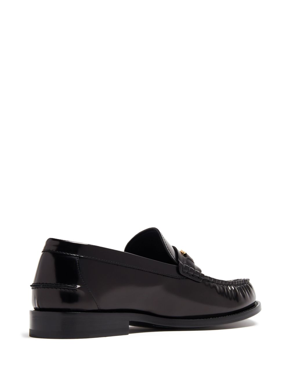 Glossy Flat Shoes in Smooth Silk