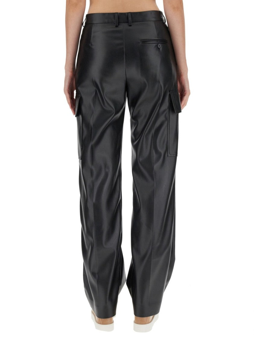 Tailored Black Cargo Pants With Utility Pockets