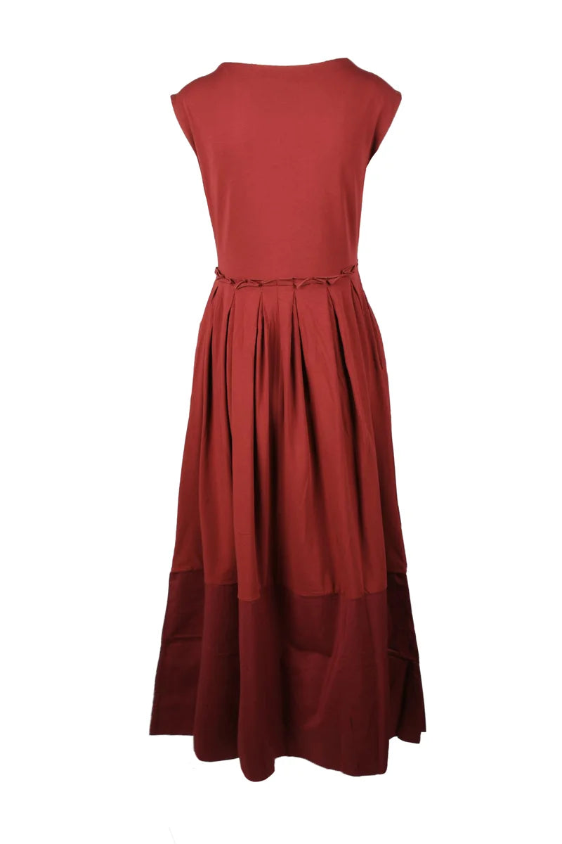 Long Dress Cotton and Elastane - Red