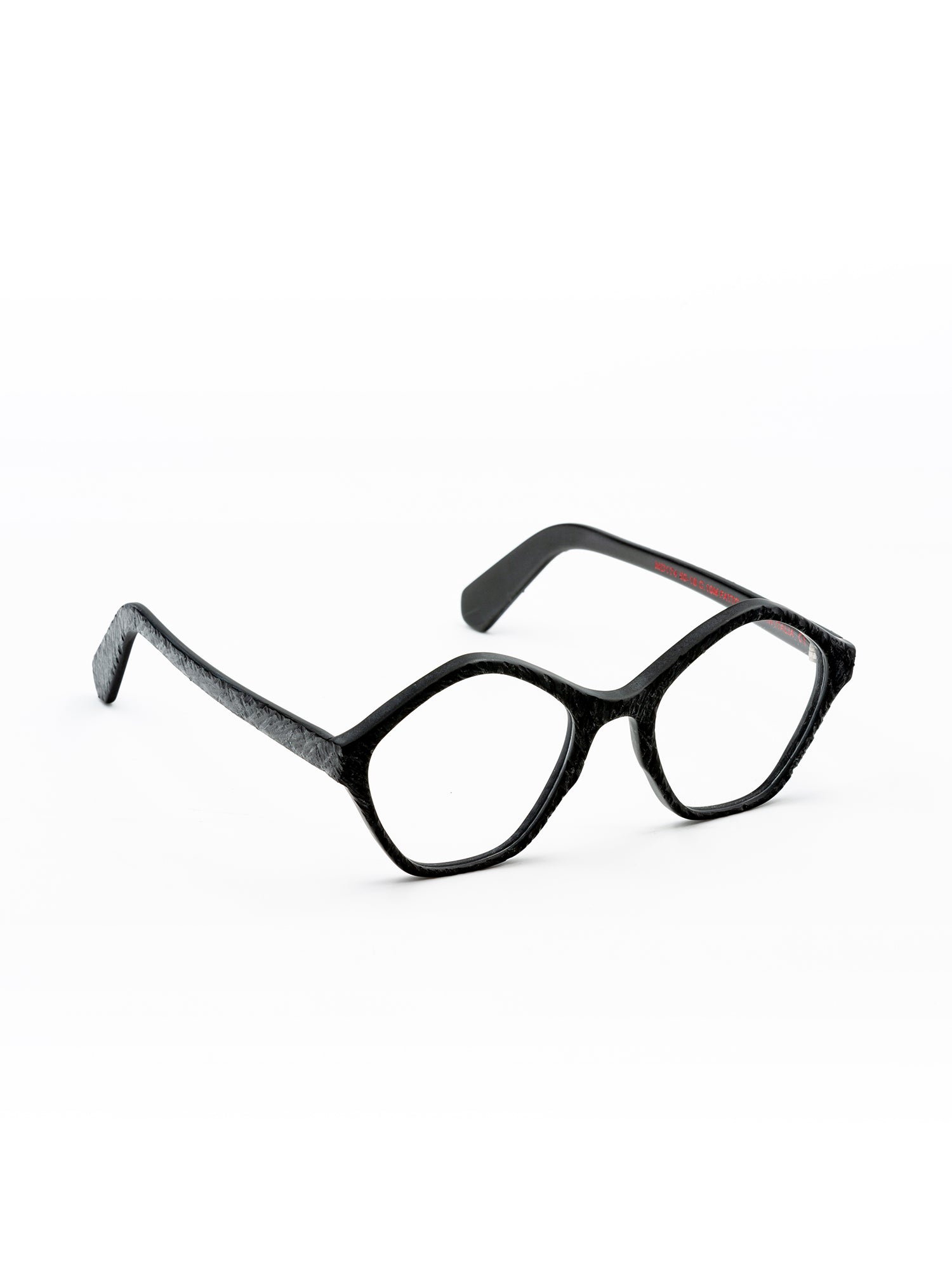 Angular Black Optical Frames with Distinctive Design