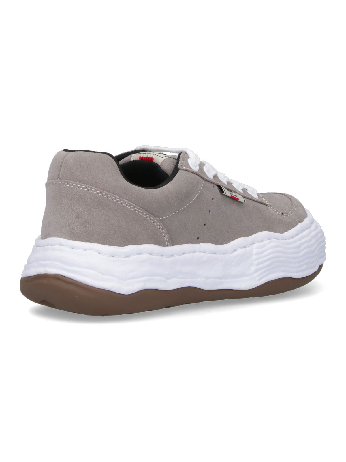 Low-Top Sneakers In Grey Calf Leather