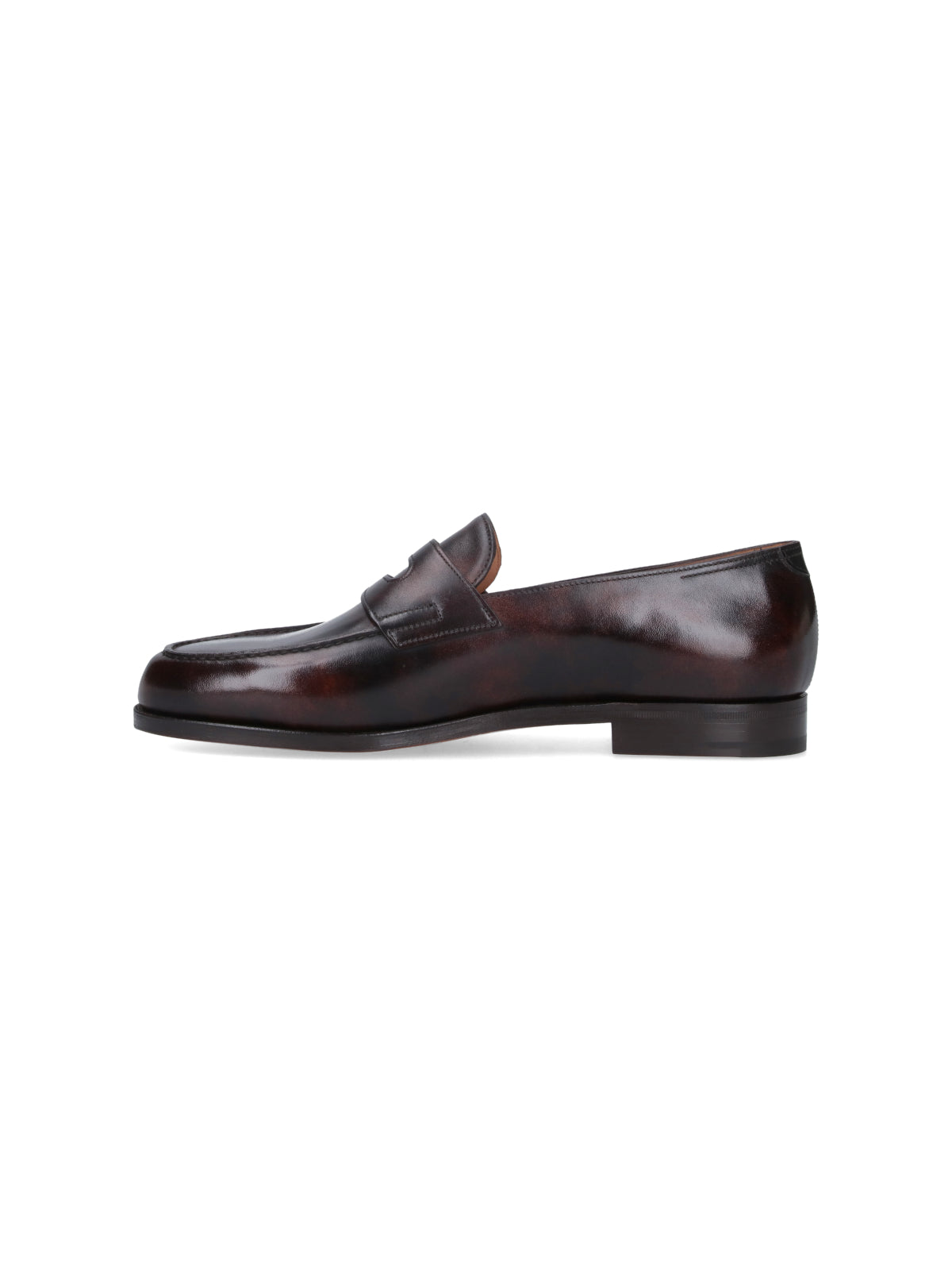 Distinguished Cut-Out Detail Brown Leather Lopez Loafers
