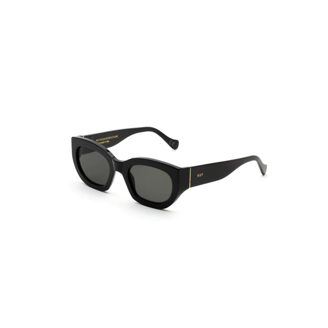 Alva Black Bold Acetate Sunglasses