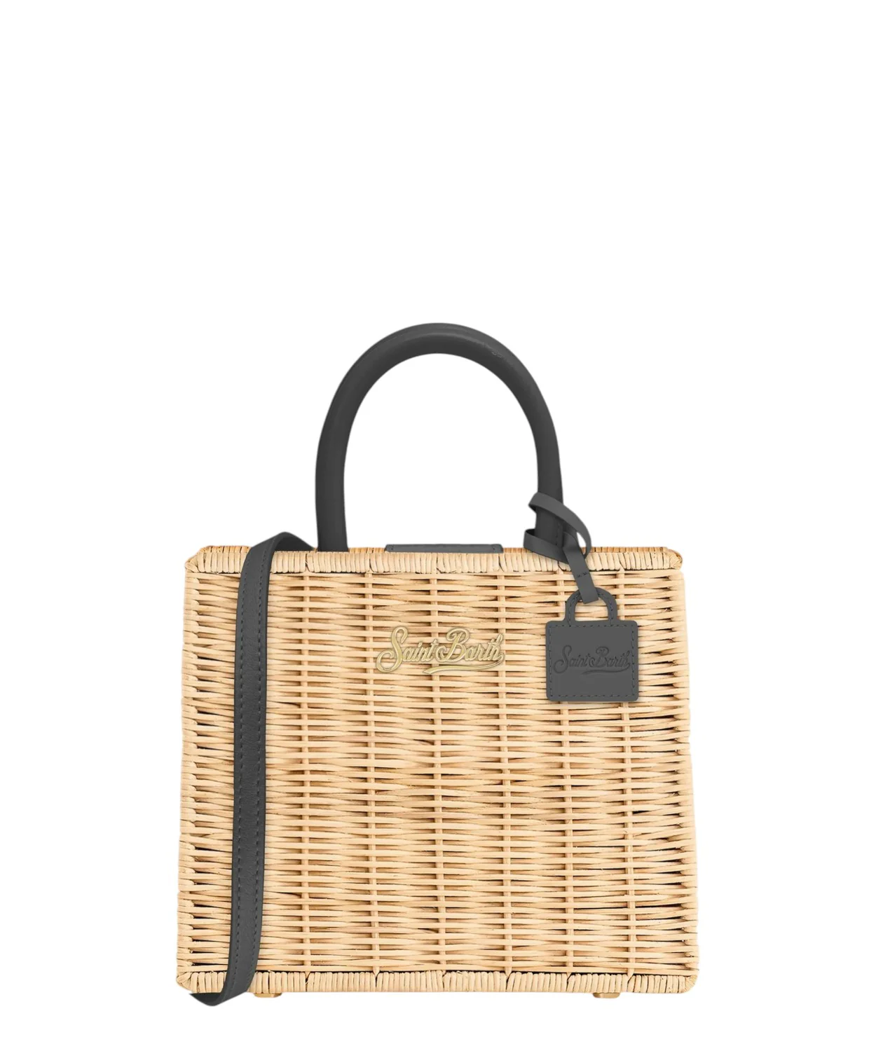 Structured Rectangular Handbag with Smooth Rounded Handles