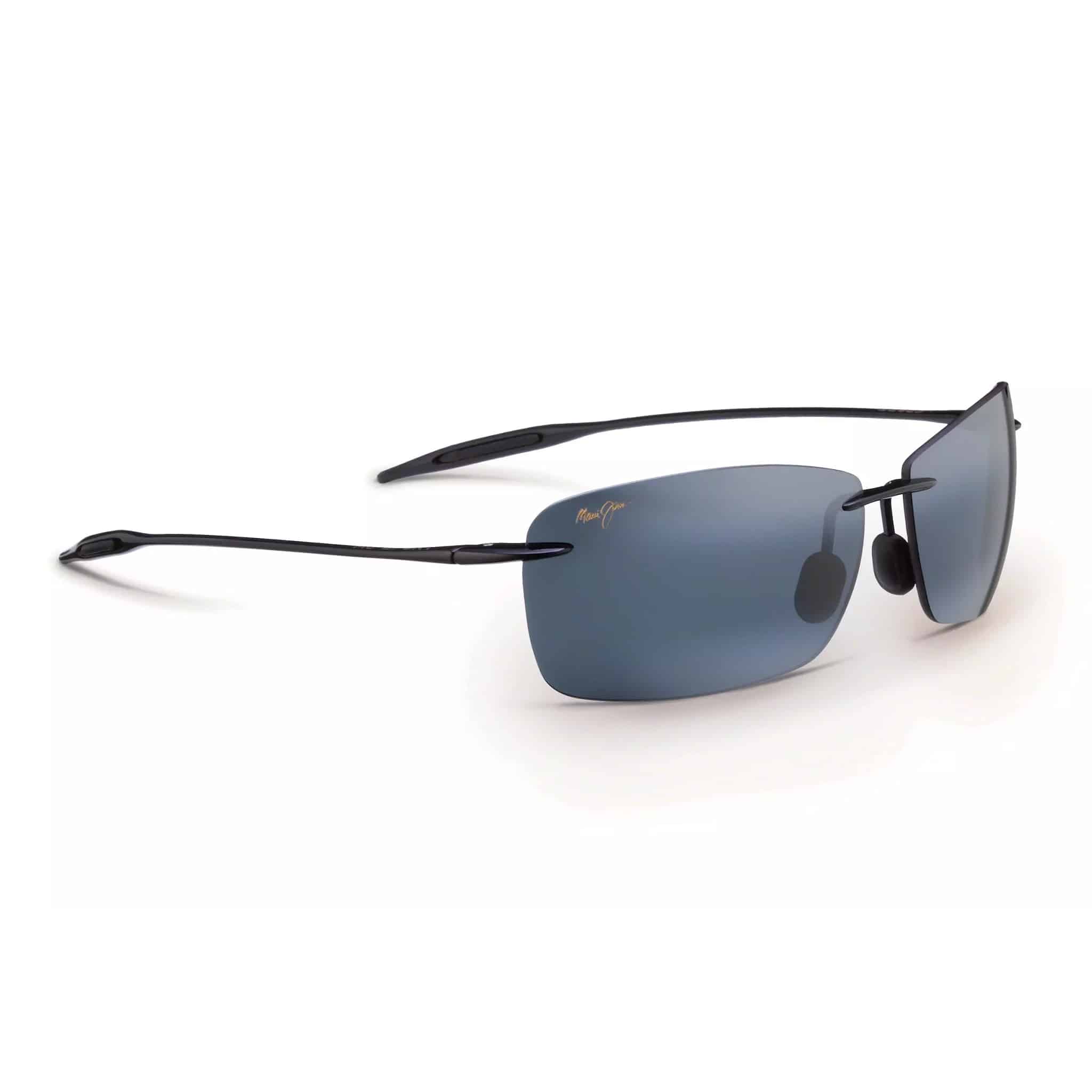 Lighthouse Rimless Sunglasses with Rectangular Dark-Tinted Lenses