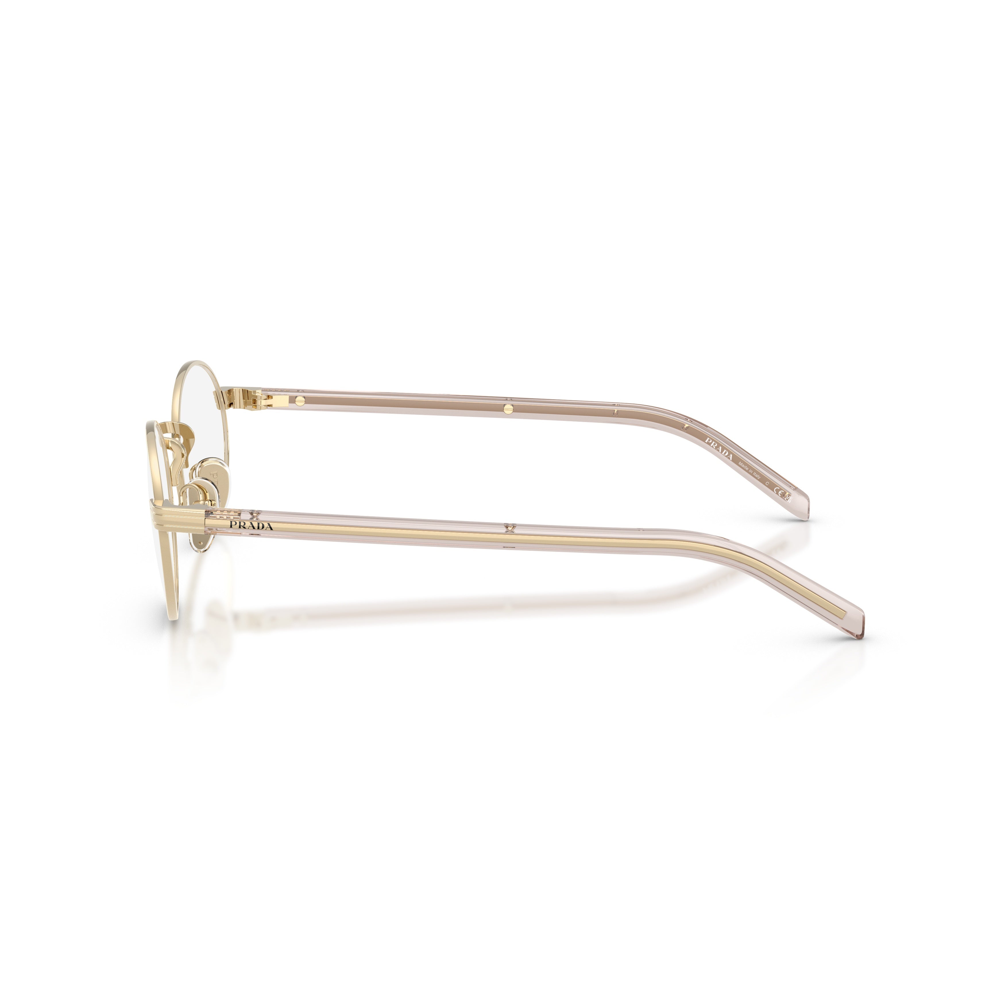 0pr B55v Oval Metal Frame Eyeglasses
