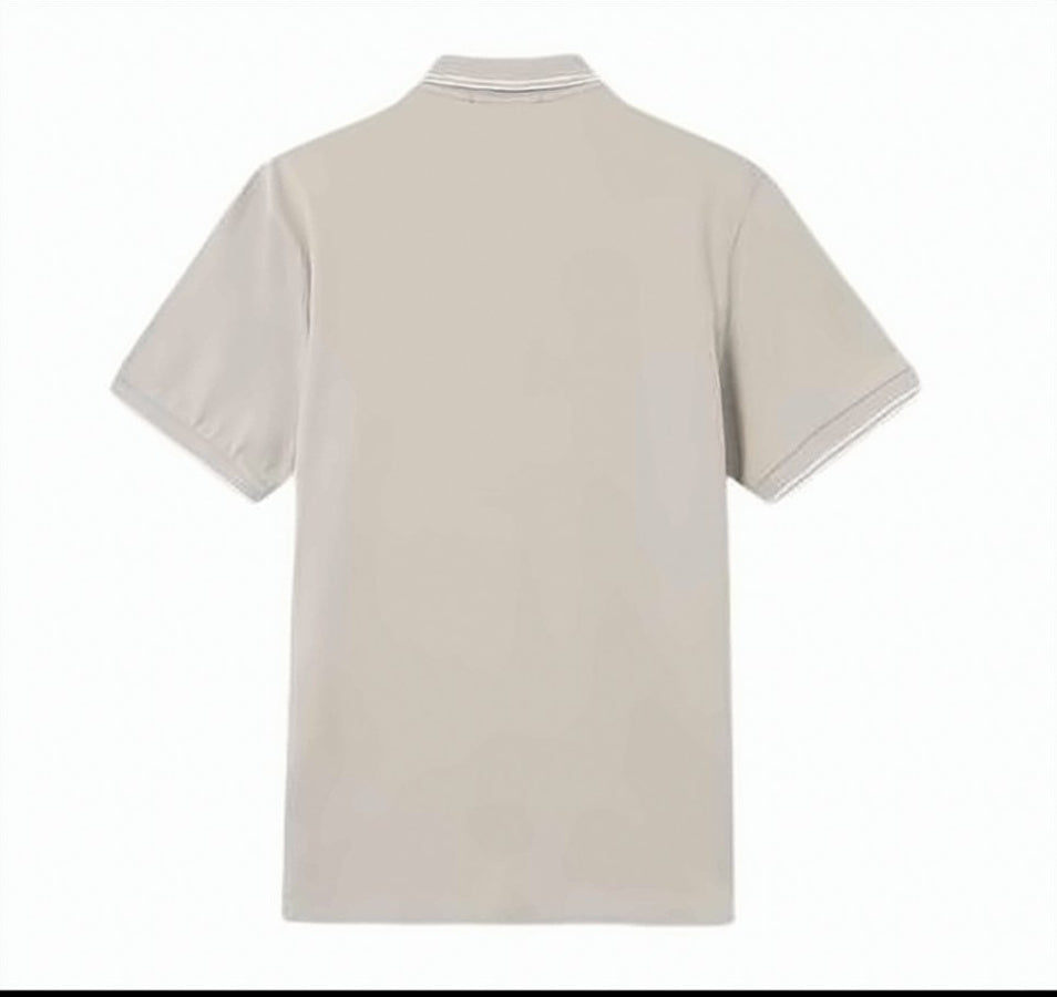 Short-Sleeve Polo Shirt with Traditional Collar