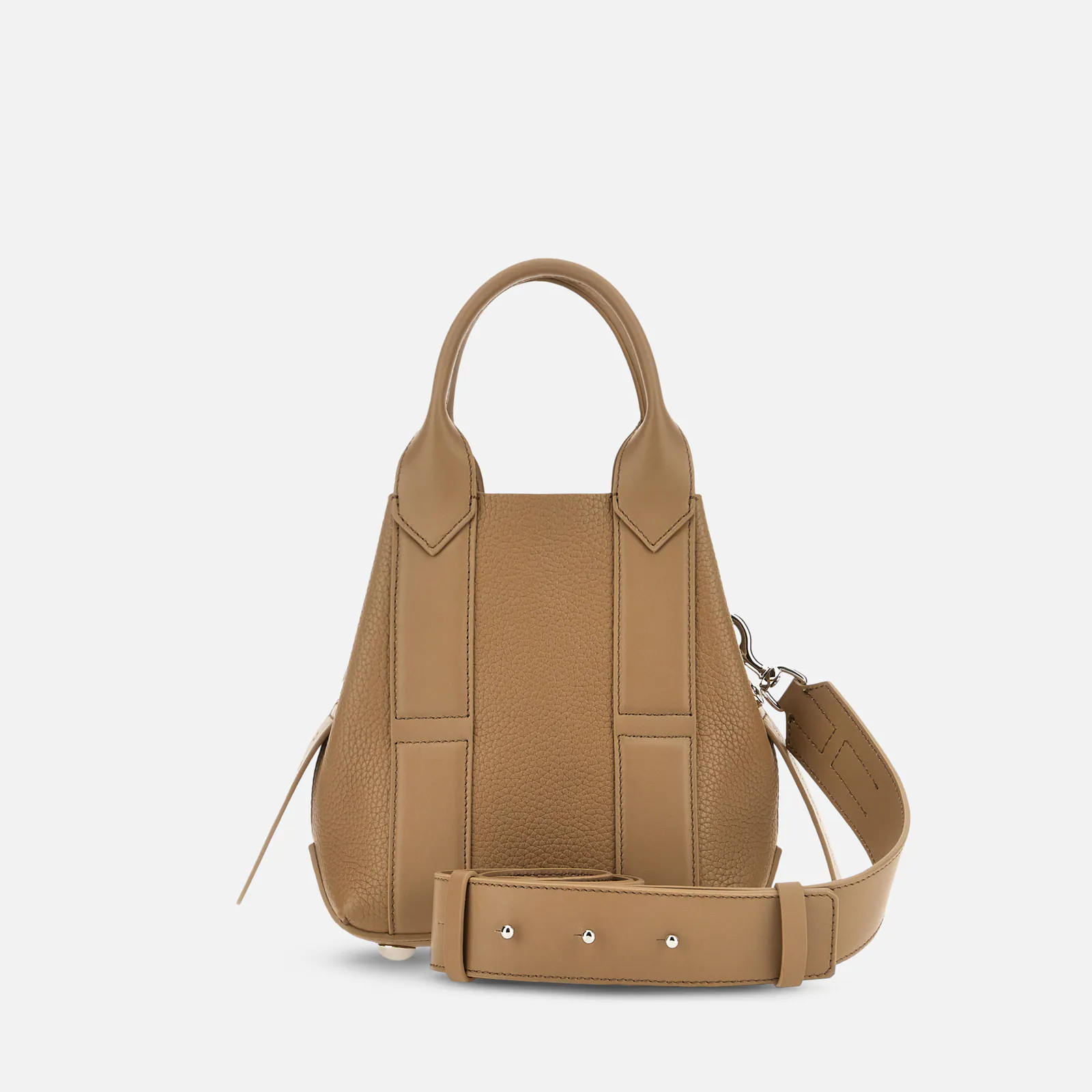 Structured Leather Shopping Bag