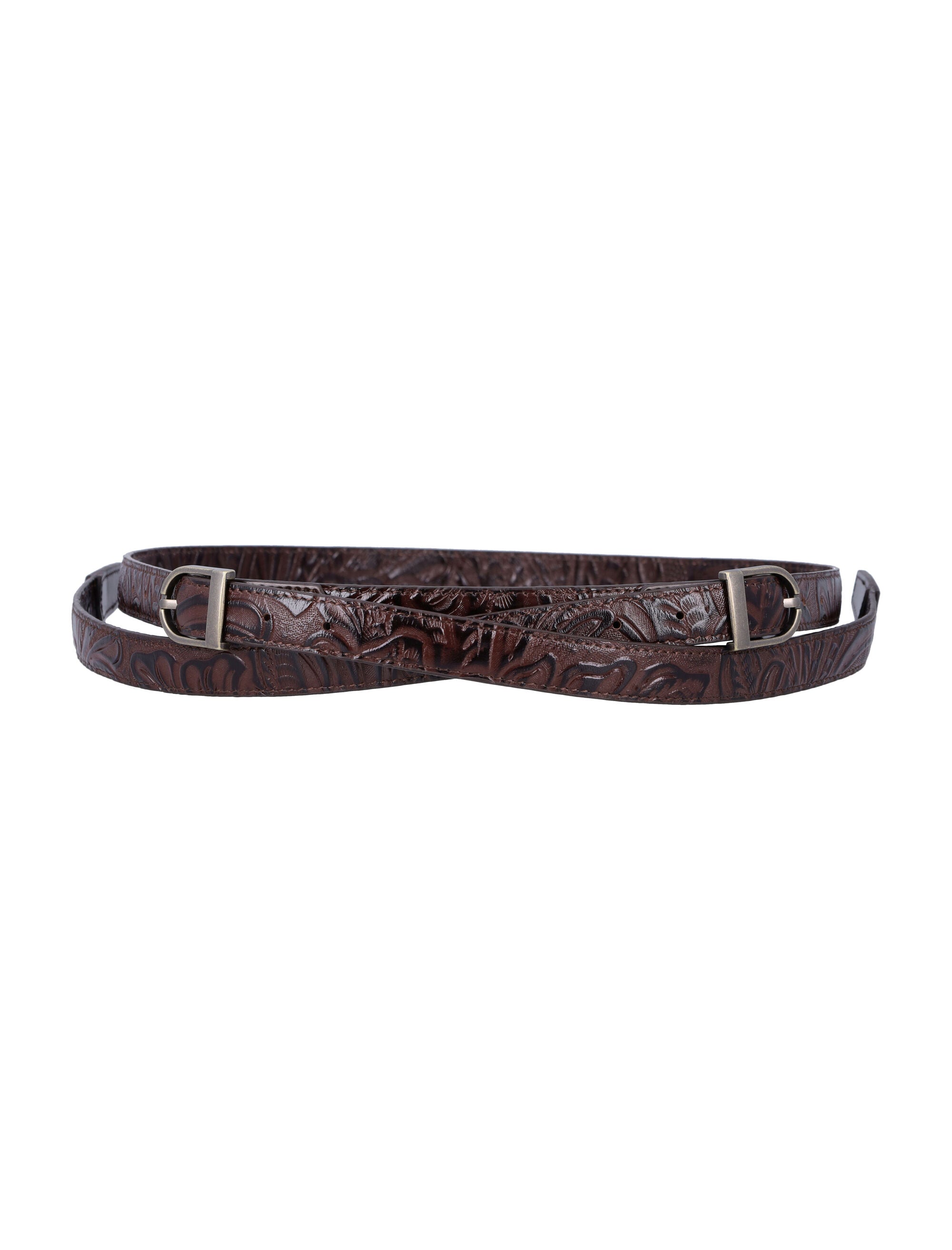 Leather Two-Way Buckle Belt