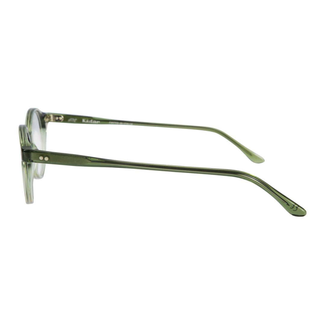 Panto Translucent Olive Green Round Frame Eyeglasses