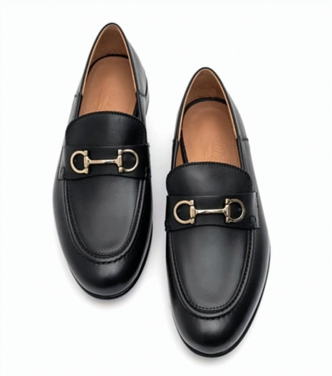 Black Leather Loafers