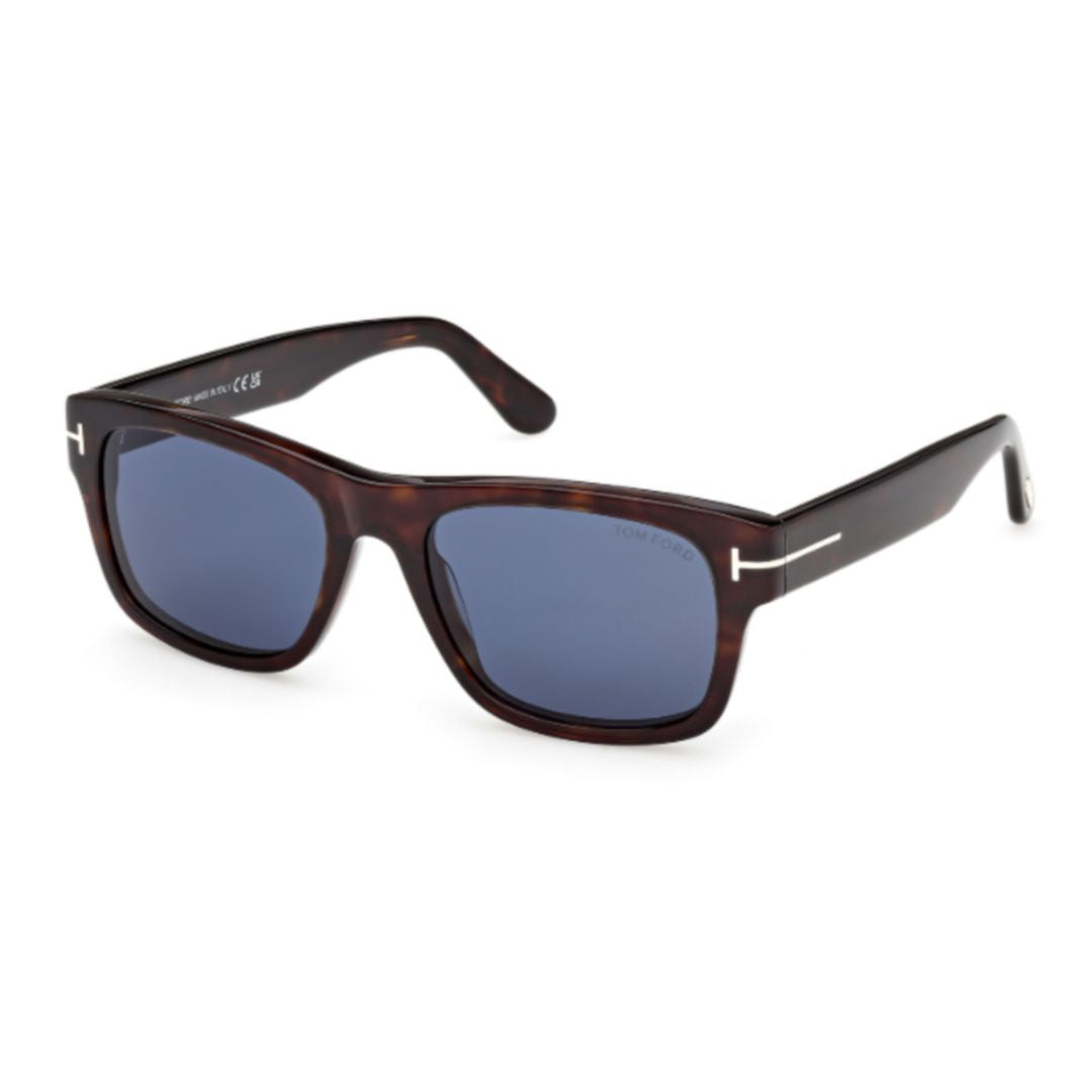 Ft1303 Rectangular Dark Tortoiseshell Sunglasses