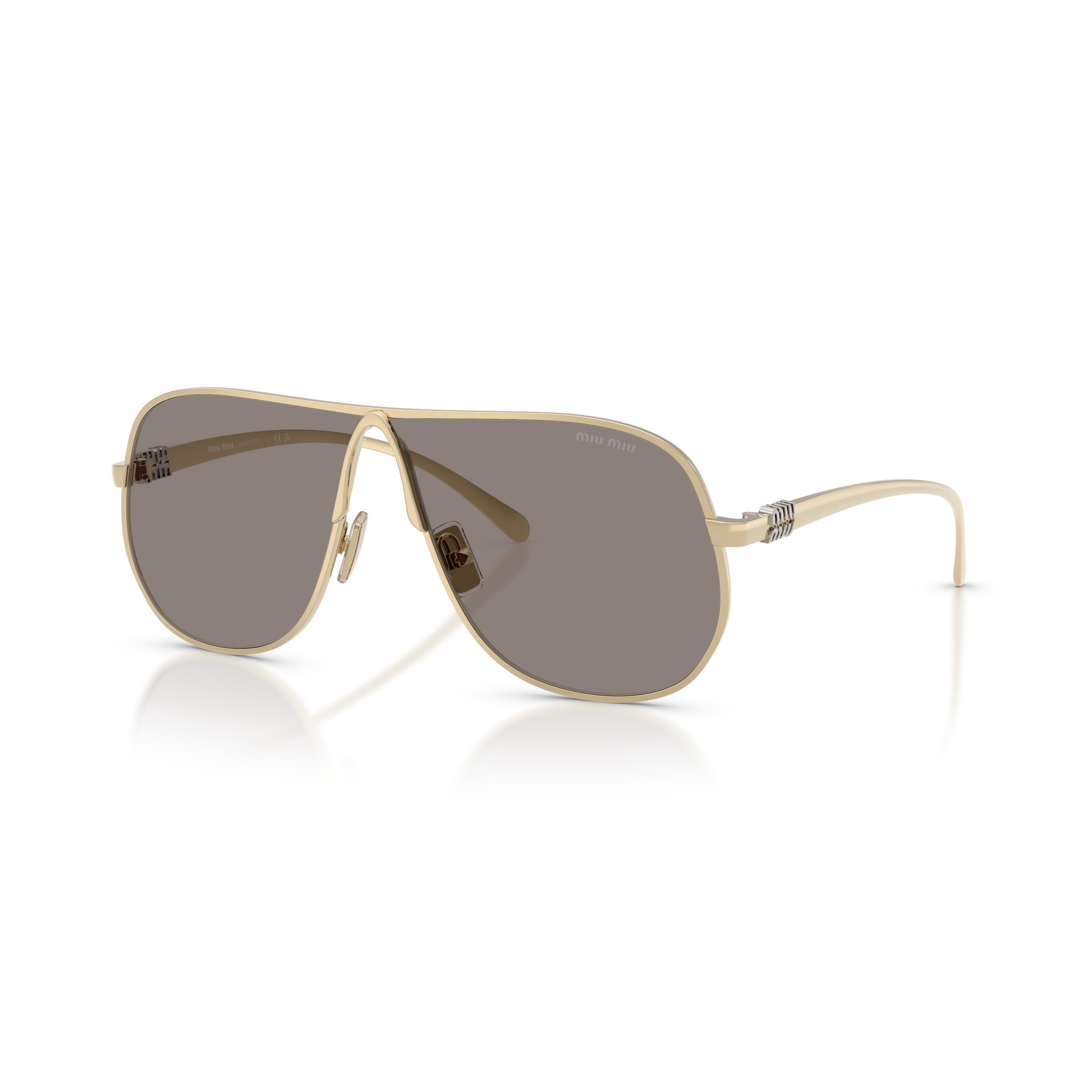 0mu A56s Gold Aviator Sunglasses