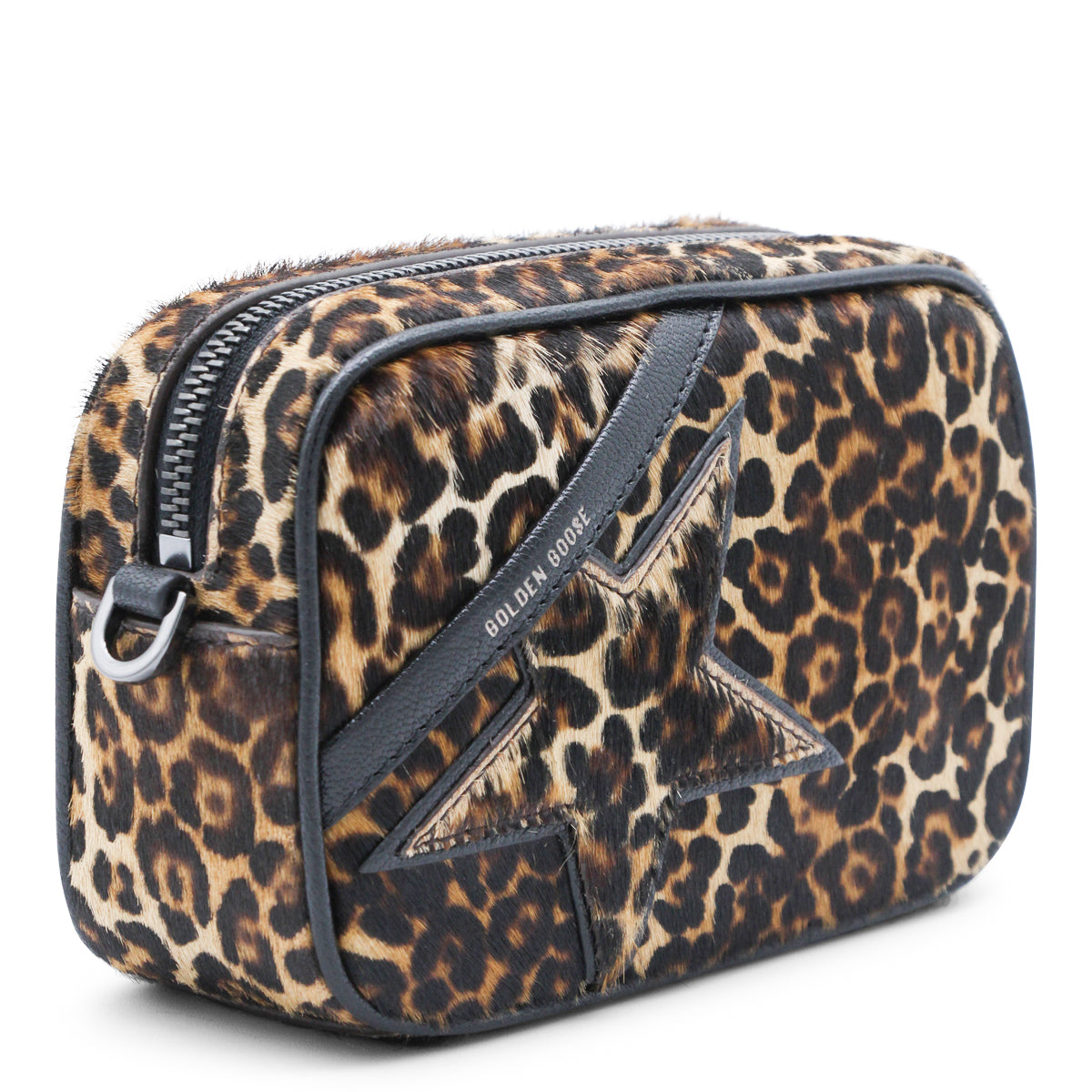 Leopard Print Star Patch Bag