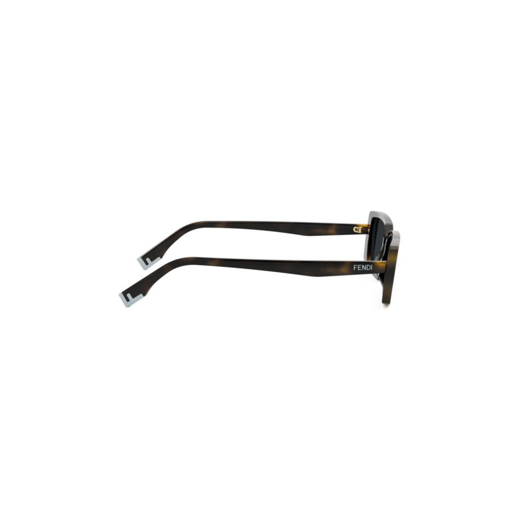 Fe40164i Rectangular Tortoiseshell Sunglasses