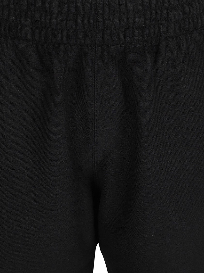 Relaxed Black Cotton Shorts