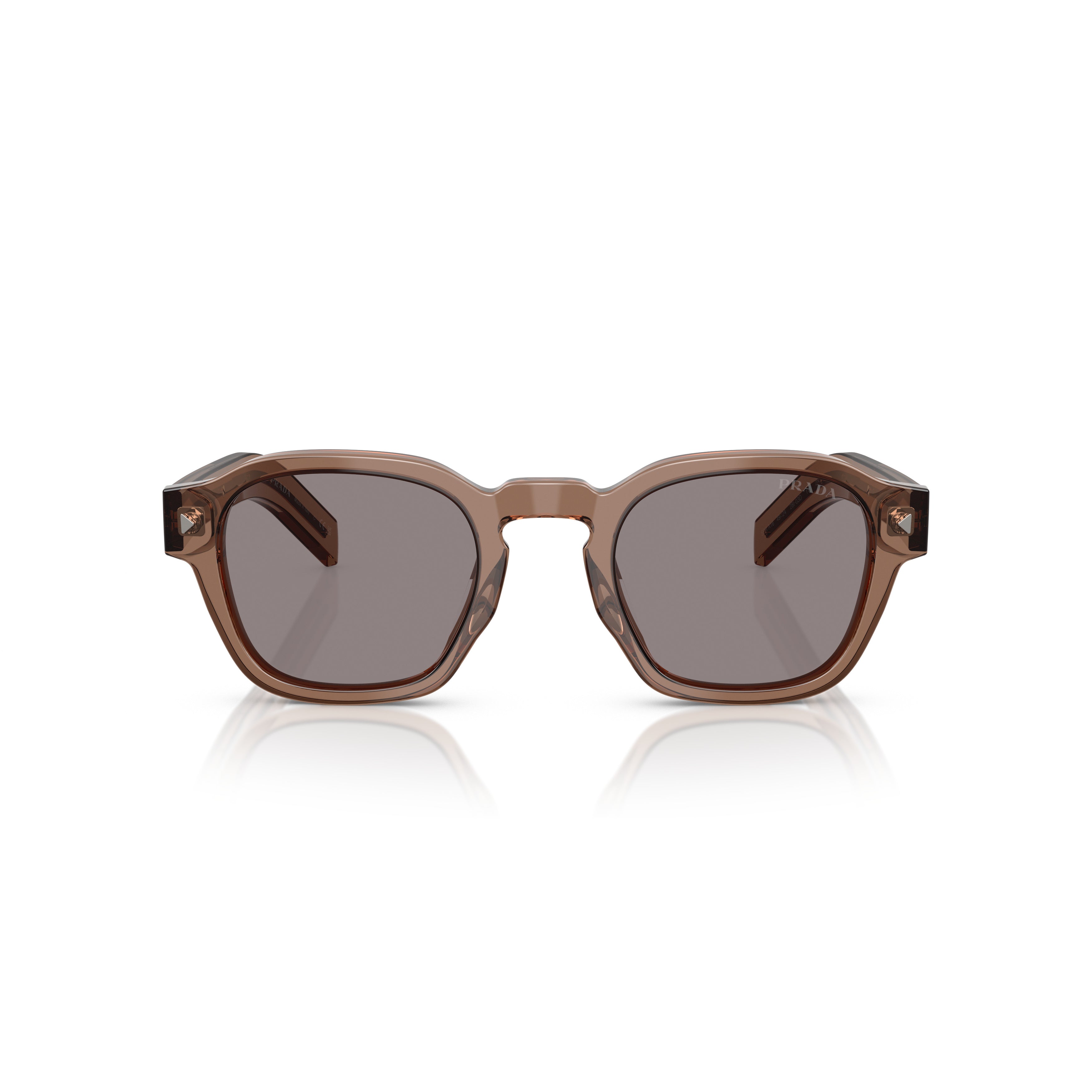 0pr A16s Translucent Brown Square Frame Sunglasses