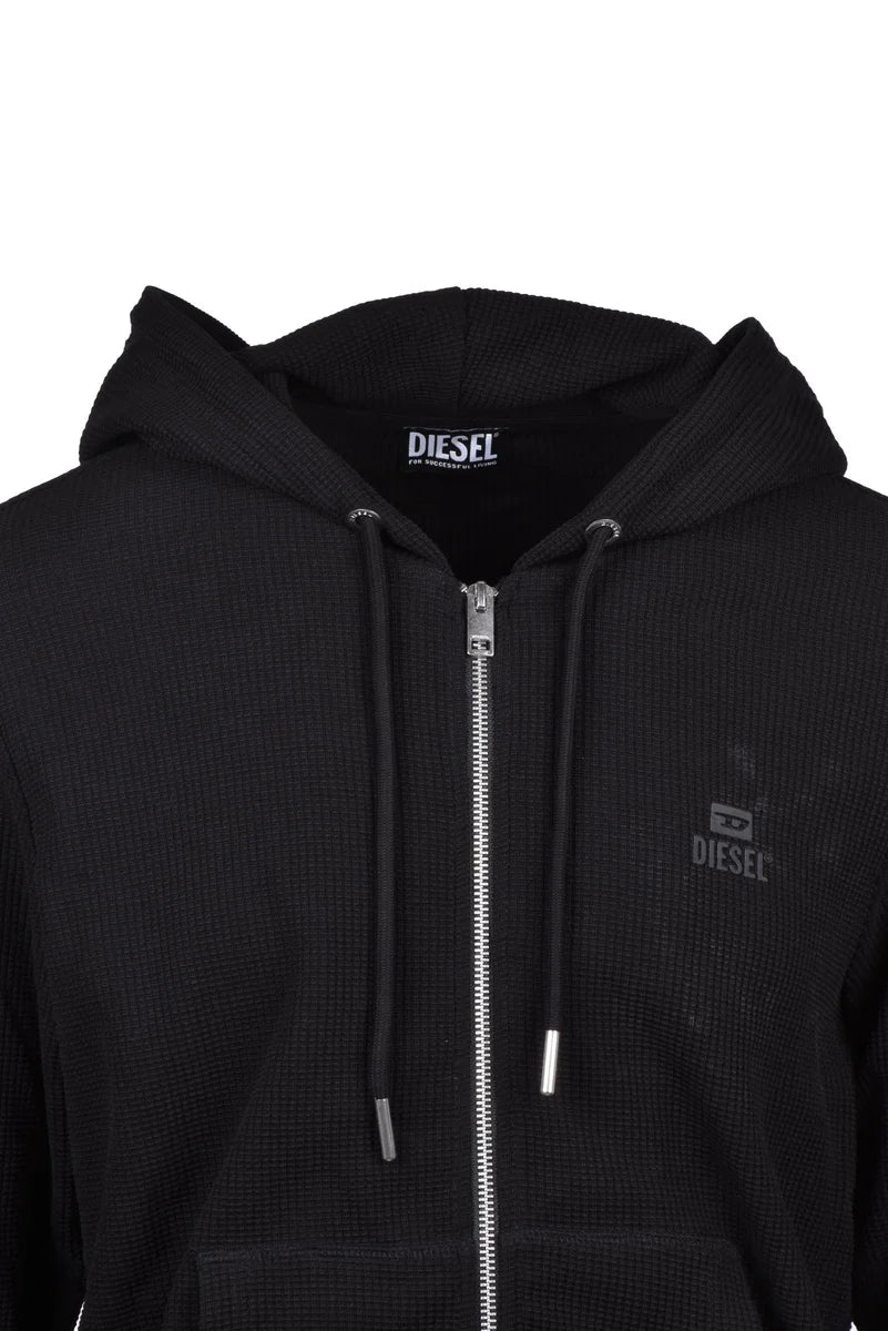 Zip Hoodie Sweatshirt - Black