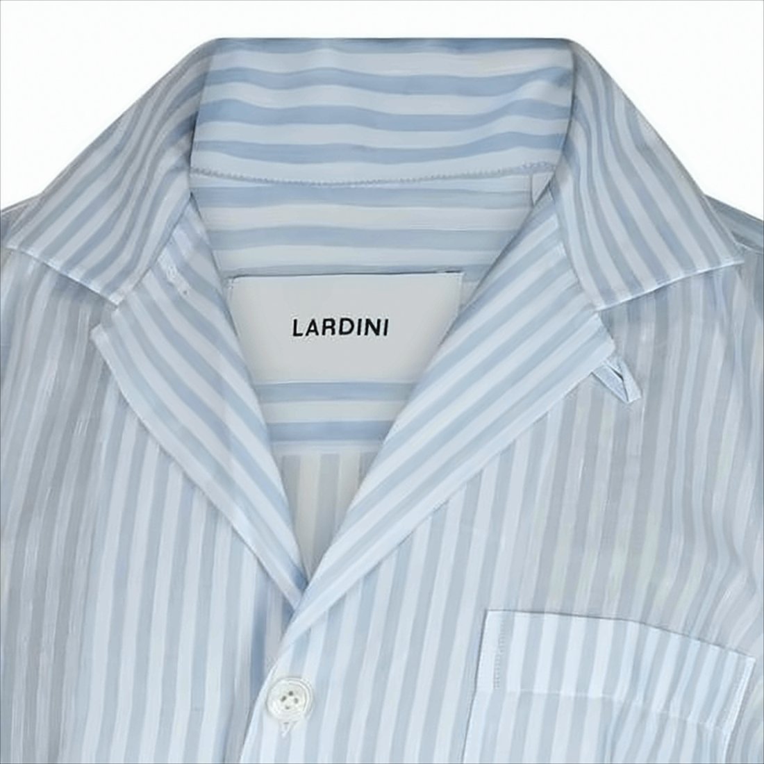 Vertical Striped Short-Sleeved Shirt